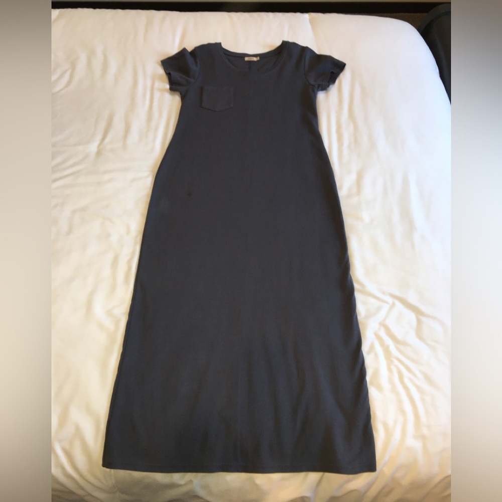 Inherit Jane T-shirt Dress | Steel Blue | M